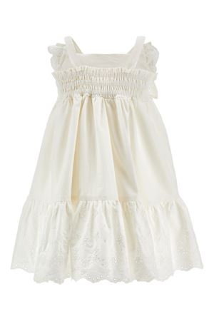 abito in cotone bianco MONNALISA KIDS | 17G90270430099